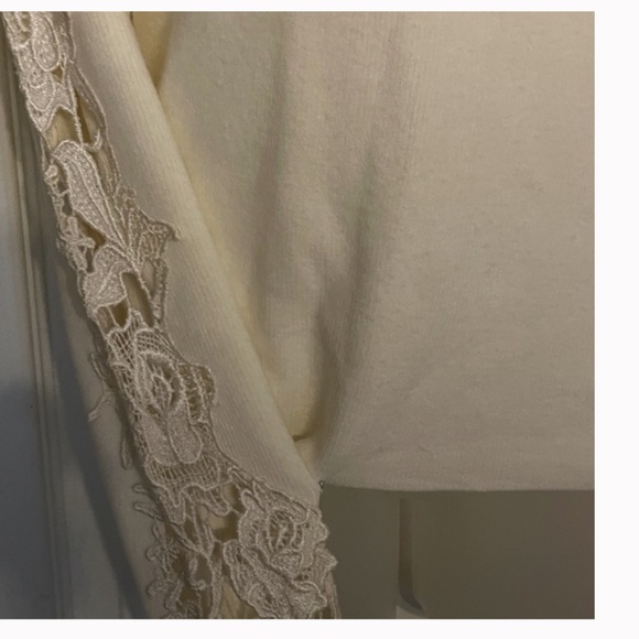 Meinanda Sweaters - VINTAGE CASHMERE  WHITE SWEATER, Cashmere and wool blend, Meinanda, S.XL